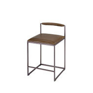 Jamie Young Bradbury Leather Counter Stool - Truffle
