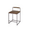 Jamie Young Bradbury Leather Counter Stool - Truffle