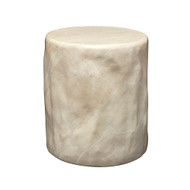 Jamie Young Cedar Side Table - Marbled Cream
