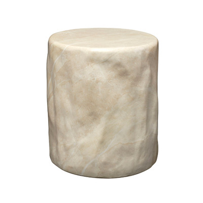Jamie Young Cedar Side Table - Marbled Cream