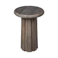 Jamie Young Cremini Wood Side Table - Grey Wash