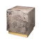 Jamie Young Cube Vellum Side Table - Warm Grey