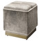 Jamie Young Easton Hide Ottoman - Grey