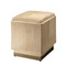 Jamie Young Easton Hide Ottoman - Tan