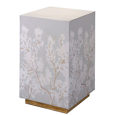 Jamie Young Garland Floral Accent Side Table - Dove