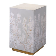 Jamie Young Garland Floral Accent Side Table - Dove