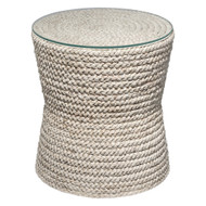 Jamie Young Grain Braided Side Accent Table