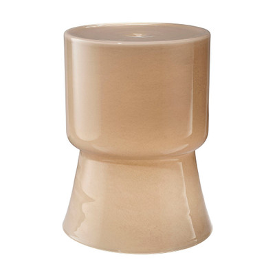 Jamie Young Huntington Garden Glass Stool - Taupe