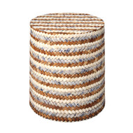 Jamie Young Interwoven Wood & Buffalo Bone Side Table