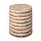 Jamie Young Interwoven Wood & Buffalo Bone Side Table