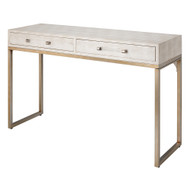 Jamie Young Kain Faux Shagreen Console - Cream