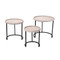 Jamie Young Maddox Faux Shagreen Nesting Tables (Set of 3) - Cream