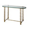 Jamie Young Metrical Iron Console Table - Antique Brass