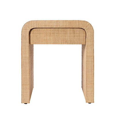 Jamie Young Montecito 1-Drawer Raffia Side Table