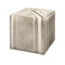 Jamie Young Nantucket Ottoman - Grey Hide