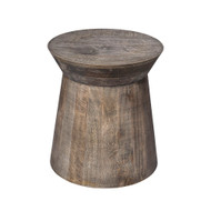 Jamie Young Porcini Wood Side Table - Grey Wash