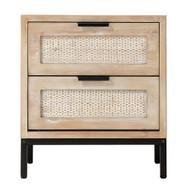 Jamie Young Reed 2 Drawer Side Table