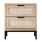 Jamie Young Reed 2 Drawer Side Table