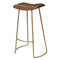 Jamie Young Theo Leather Bar Stool - Brown