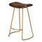 Jamie Young Theo Leather Counter Stool - Brown