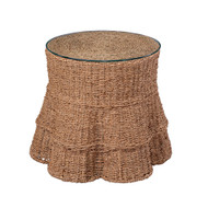 Jamie Young Falda Seagrass Side Table - Natural