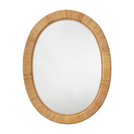 Jamie Young Aloha Rattan Oval Mirror