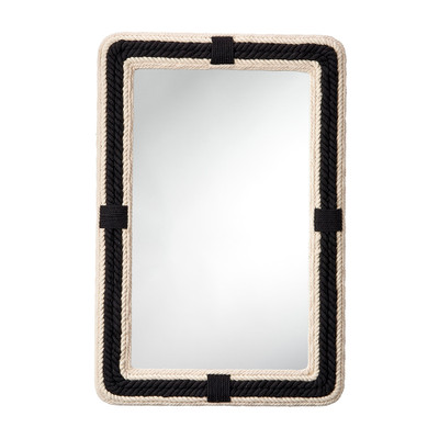 Jamie Young Contrast Jute Rectangle Mirror
