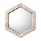Jamie Young Academy Mother of Pearl Hexagon Wall Mirror