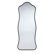 Jamie Young Aurora Wavy Iron Floor Mirror - Black
