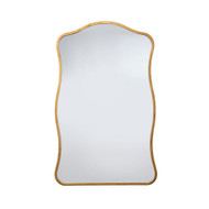 Jamie Young Aurora Wavy Iron Wall Mirror - Antique Brass