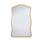 Jamie Young Aurora Wavy Iron Wall Mirror - Antique Brass