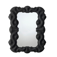 Jamie Young Baroque Resin Wall Mirror - Black