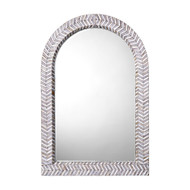 Jamie Young Beverly Mother of Pearl Arch Wall Mirror