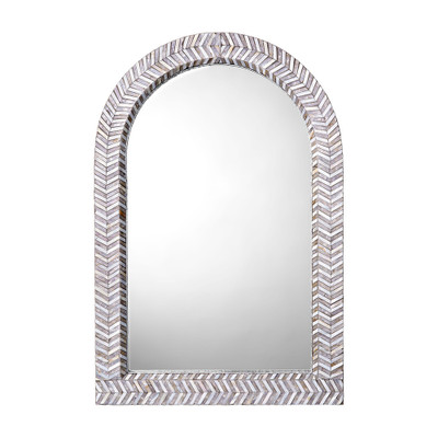 Jamie Young Beverly Mother of Pearl Arch Wall Mirror