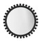 Jamie Young Brighton Round Wood Mirror - Charcoal