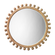 Jamie Young Brighton Round Wood Mirror - Natural