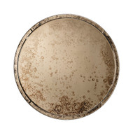 Jamie Young Chambord Antiqued Glass Round Wall Mirror - Large