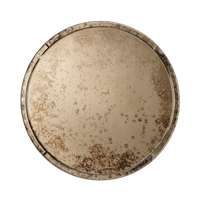Jamie Young Chambord Antiqued Glass Round Wall Mirror - Large