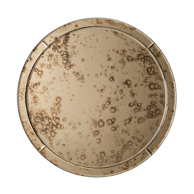Jamie Young Chambord Antiqued Glass Round Wall Mirror - Small