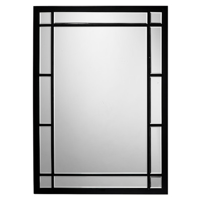 Jamie Young Chelsea Iron Rectangle Wall Mirror - Black