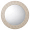 Jamie Young Chester Shagreen Round Mirror - Ivory