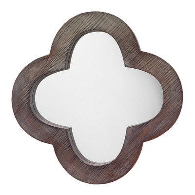 Jamie Young Clover Wood Wall Mirror - Grey Wash