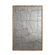 Jamie Young Fractured Hammered Iron Rectangle Wall Mirror
