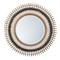 Jamie Young Grove Bamboo Round Braided Mirror - Gray