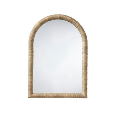 Jamie Young Hill Seagrass Arch Wall Mirror