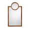 Jamie Young Keystone Hide Wall Mirror - Saddle