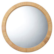 Jamie Young Ohana Rattan Round Mirror