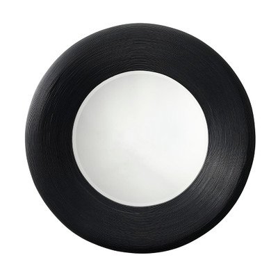 Jamie Young Paddock Bamboo Round Wall Mirror - Black