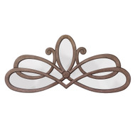 Jamie Young Scroll Wood Wall Mirror - Distressed Grey