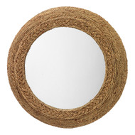 Jamie Young Seagrass Round Wall Mirror